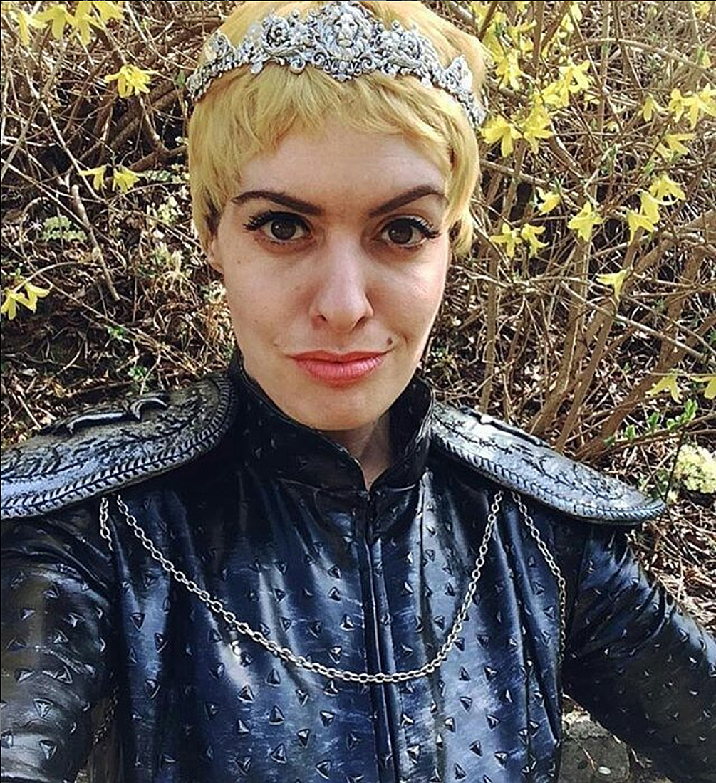Cersei Lannister Cosplay and Medieval Lion Crown
