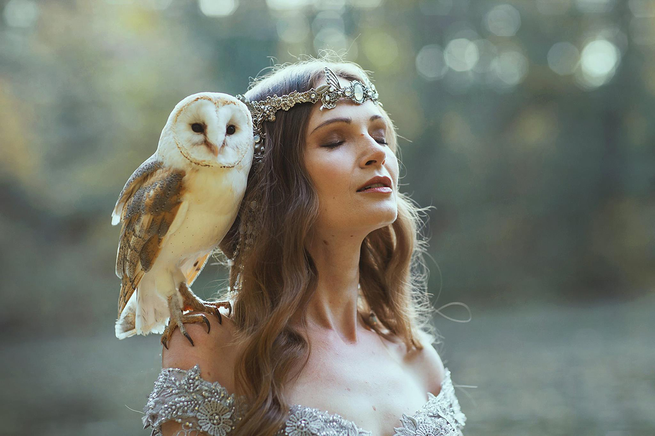 Owl Fantasy Beauty Elven Shooting 2018 Marketa Novak Martina Vasickova Tereza Dellamaria A Mon Seul Désir