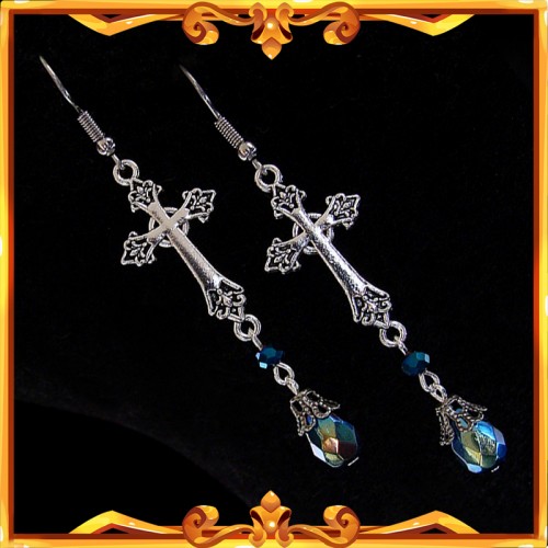 Boucles d'Oreilles "Requiem" Noir