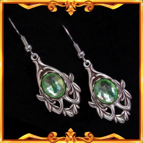Boucles d'Oreilles "Avalon" Vert Clair