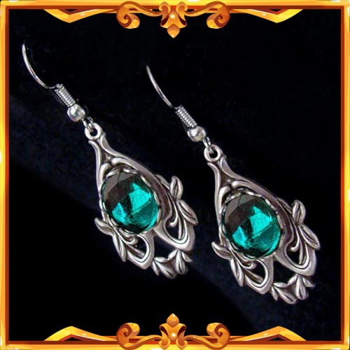 Elven Emerald "Avalon" Earrings