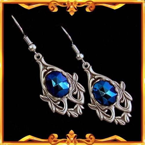 Gothic Night Blue "Avalon" Earrings