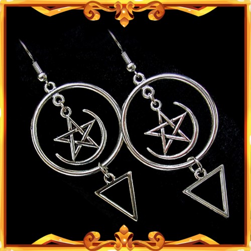 "Sacred Geometry" Gothic Earrings