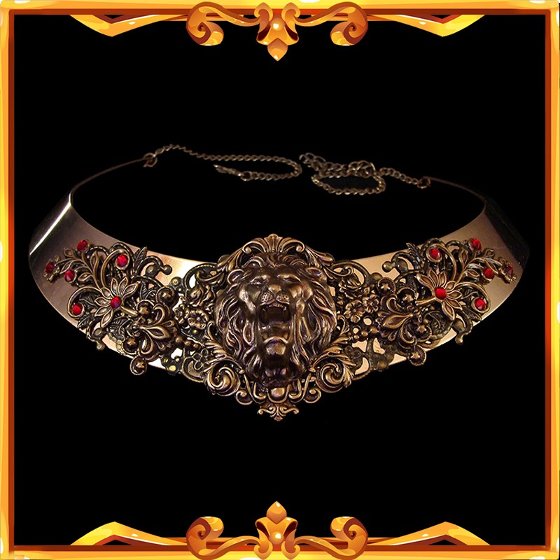 The Medieval Lion Necklace inspired by Lannister from Game of Thrones