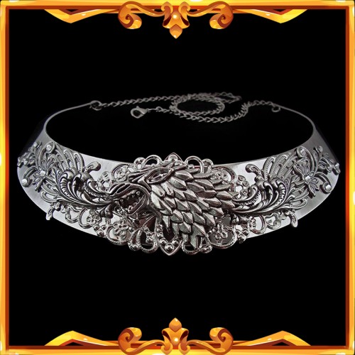 Collier Loup Médiéval "Winterfell"