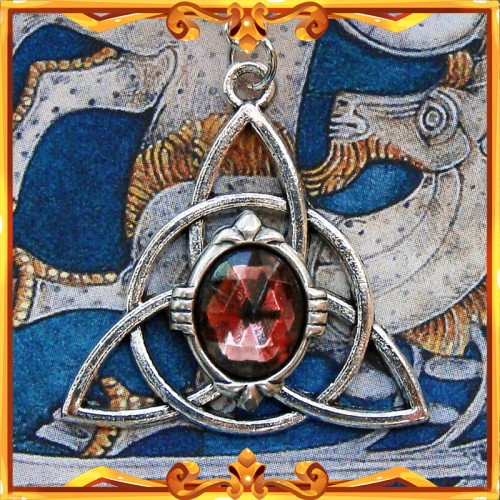 Collier Celtique "Triquetra" Améthyste