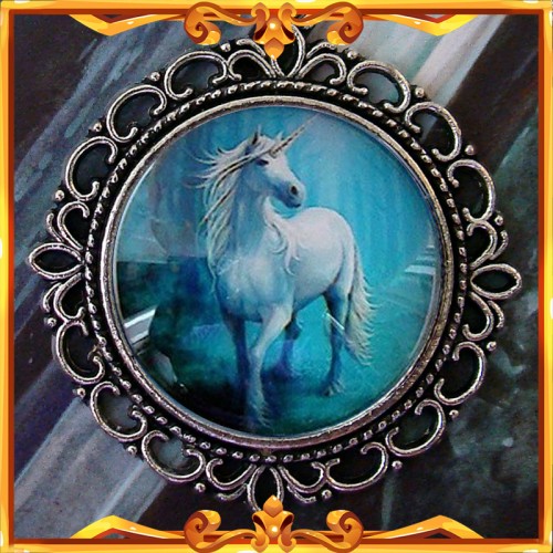 Unicorn Bookmark "Moon Pearl"
