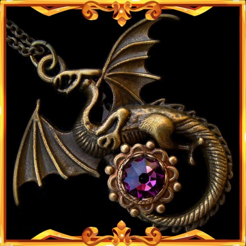 "Amethyst" Dragon Necklace