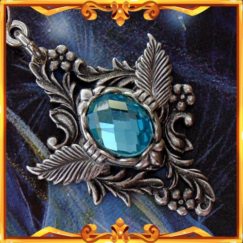 Collier Elfique "Nymphæ" AquaBlue