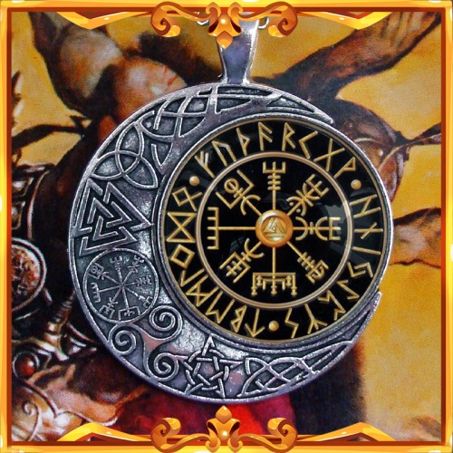 Viking Compass "Vegvísir" Necklace