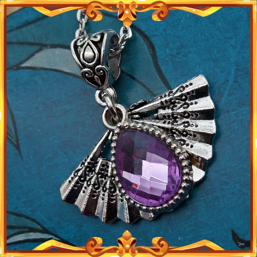 Japan Fan Necklace "Kikyo"