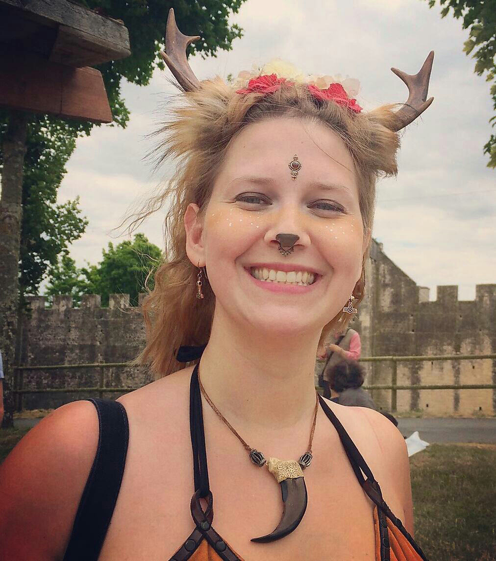 Moon Dottir, lovely faun of Medieval Fairs