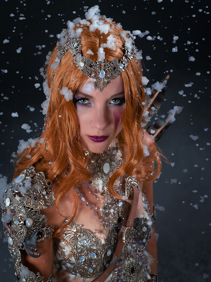 Snow Viking Warrior Girl Shooting 2013 Alain Naim Charlotte Jennifer Groët A Mon Seul Désir