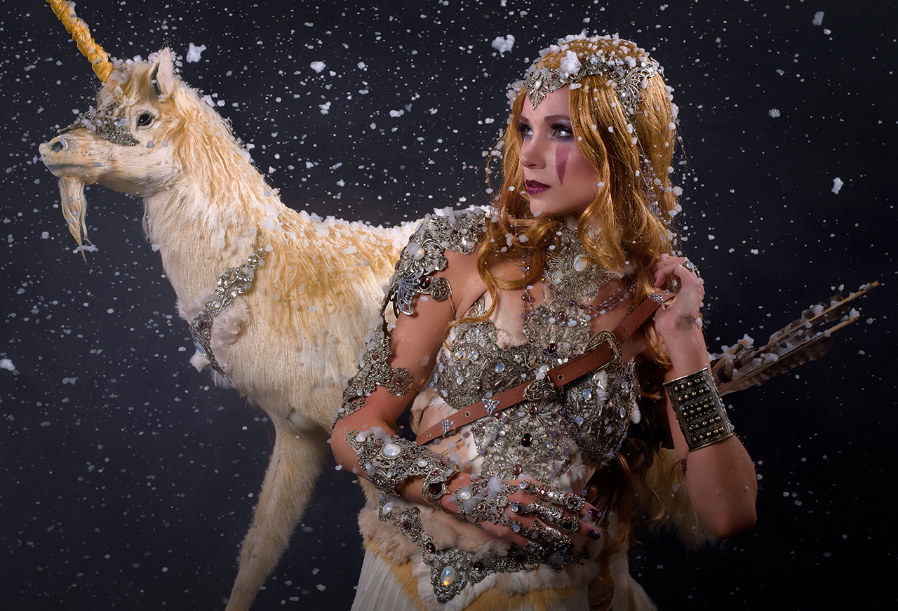 Snow Viking Warrior Girl Shooting 2013 Alain Naim Charlotte Jennifer Groët A Mon Seul Désir