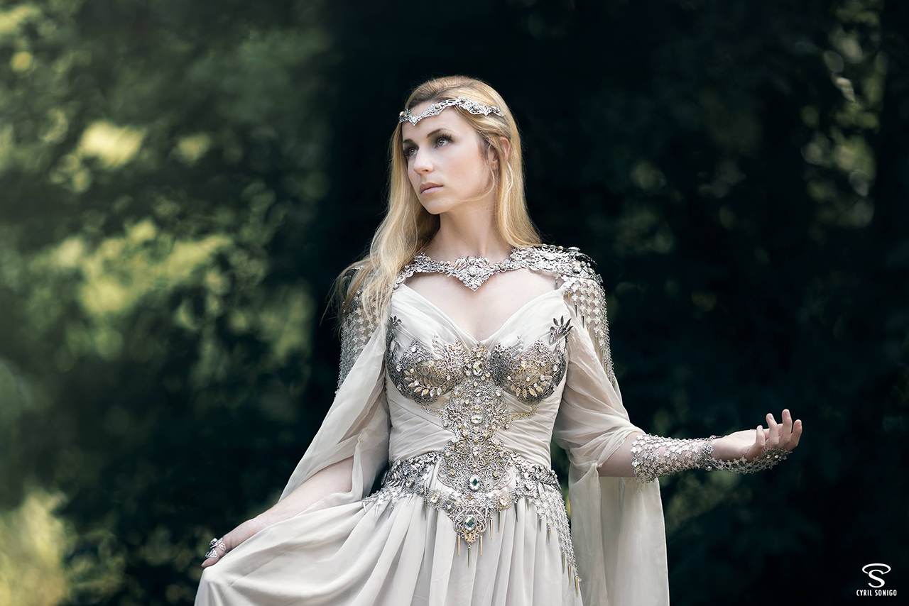  romantic medieval lady Photo shoot 2015 Cyril Sonigo AenOR modèle Jennifer Groët A Mon Seul Désir