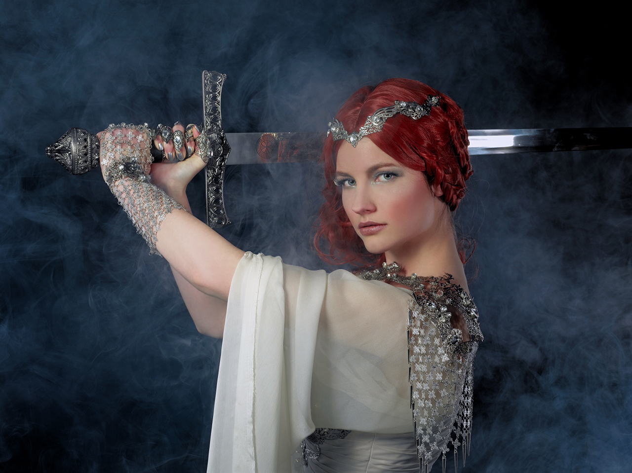 Medieval Sword Lady Avalon Shooting 2015 Dame Medievale Alain Naim Flora Faenix Jennifer Groët A Mon Seul Désir