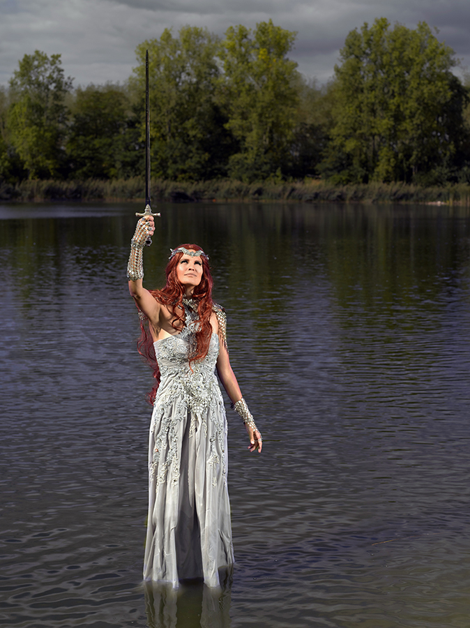 Medieval Sword Lady of the Lake Shooting 2015 La Dame du Lac Alain Naim Ewenae Cosplay Jennifer Groët A Mon Seul Désir