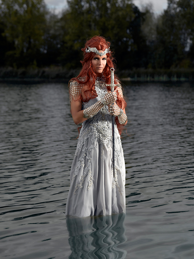 Medieval Sword Lady of the Lake Shooting 2015 La Dame du Lac Alain Naim Ewenae Cosplay Jennifer Groët A Mon Seul Désir