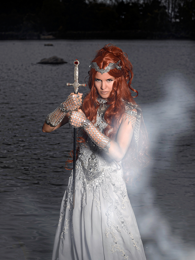 Medieval Sword Lady of the Lake Shooting 2015 La Dame du Lac Alain Naim Ewenae Cosplay Jennifer Groët A Mon Seul Désir