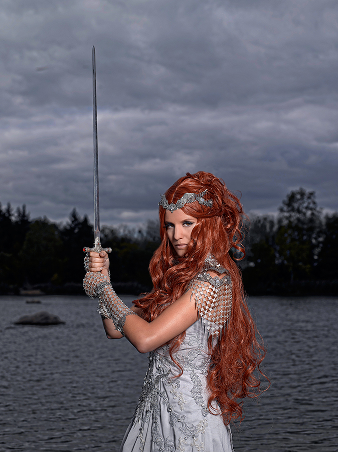 Medieval Sword Lady of the Lake Shooting 2015 La Dame du Lac Alain Naim Ewenae Cosplay Jennifer Groët A Mon Seul Désir