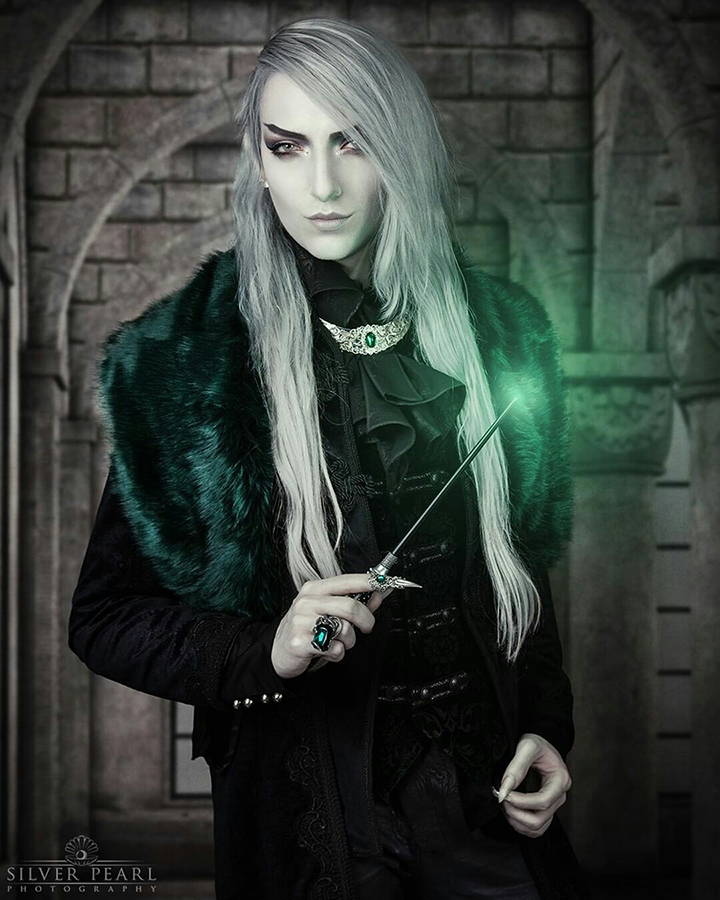 the model Valentin Lucien Winter is a real Slytherin wizard