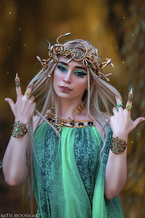 Photography shooting 2022 Medusa Ancient Greek Goddess Snake