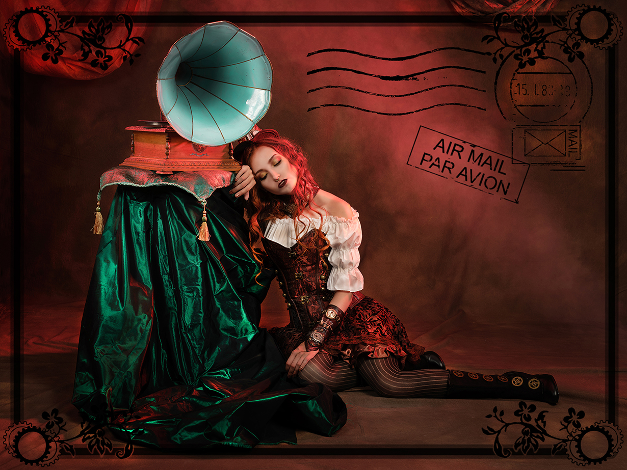 French Steampunk Girl photoshoot 2022
