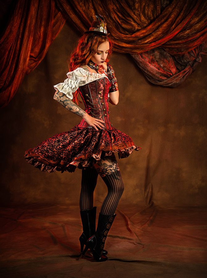 French Steampunk Girl photoshoot 2022