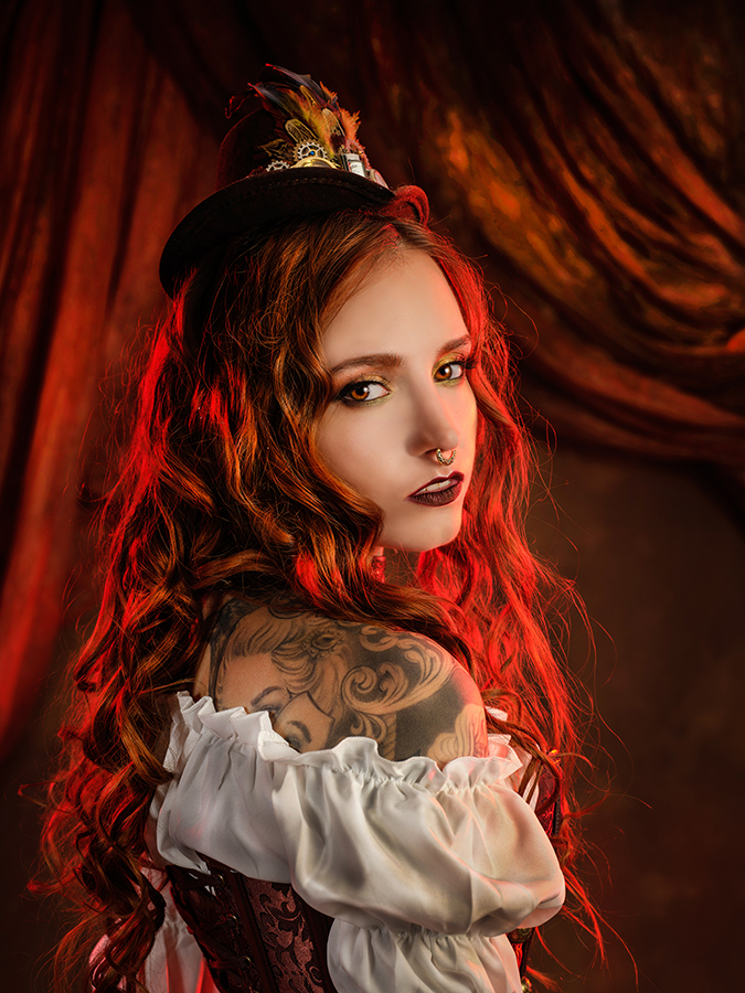 French Steampunk Girl photoshoot 2022
