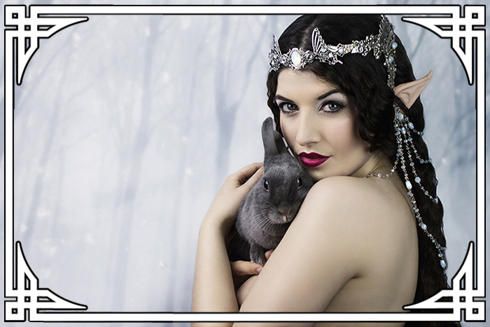 La Esmeralda model as The Bunny Princess in 2015 with A Mon Seul Désir elven crown