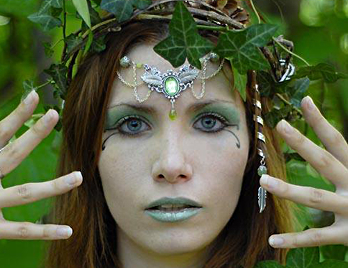 Diadème elfique pour Seregwen, nymphe de la forêt