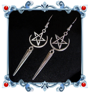 Unleash your powerful witch powers with these Wicca-inspired earrings !