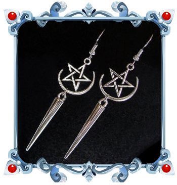 Dévoilez vos puissants pouvoirs de sorcière avec ces boucles d'oreilles d'inspiration wicca !