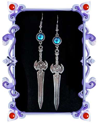 SWORD MEDIEVAL FANTASY EARRINGS