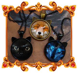 Collier Medaillon Animal Protecteur Talisman