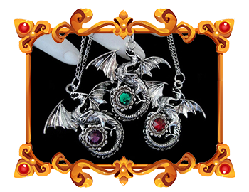 Medieval Dragon Necklace Pendant Heroic Fantasy