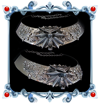 Prenez part à la légende de Geralt avec ce collier médiéval aux armoiries de l'École du Loup du Sorceleur