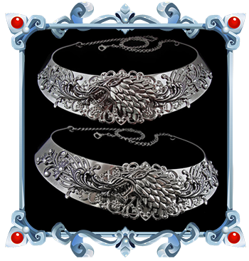 Devenez la reine de Winterfell avec ce collier médiéval à tête de loup librement inspiré par la Maison Stark de Game of Thrones