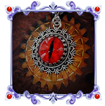 Collier Oeil Rouge Gothique vampire