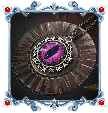 Medieval Fantasy Dragon's Eye Necklace