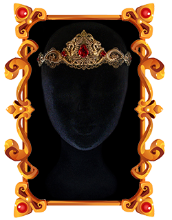 Cette couronne aux dragons médiévaux rouge rubis vous donnera envie de crier : Dracarys !