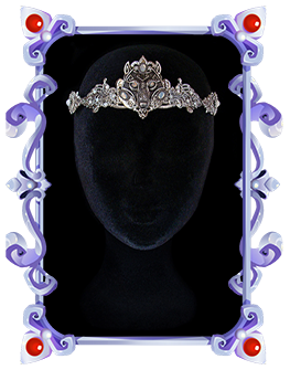 Couronne loup blanc celtique viking