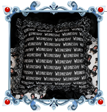 Wednesday Addams gothic Cushion Cover