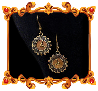 boucles oreilles steampunk