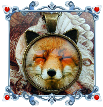 Necklace Animal Red Fox