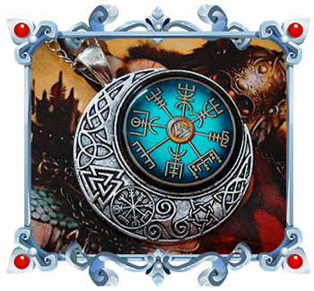 Vegvisir Necklace Talisman Viking celtic Medallion
