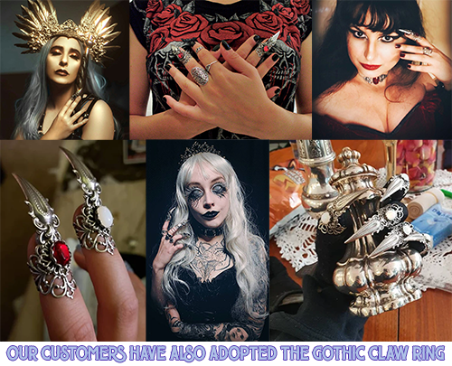 Our customers have adopted the gothic claw ring